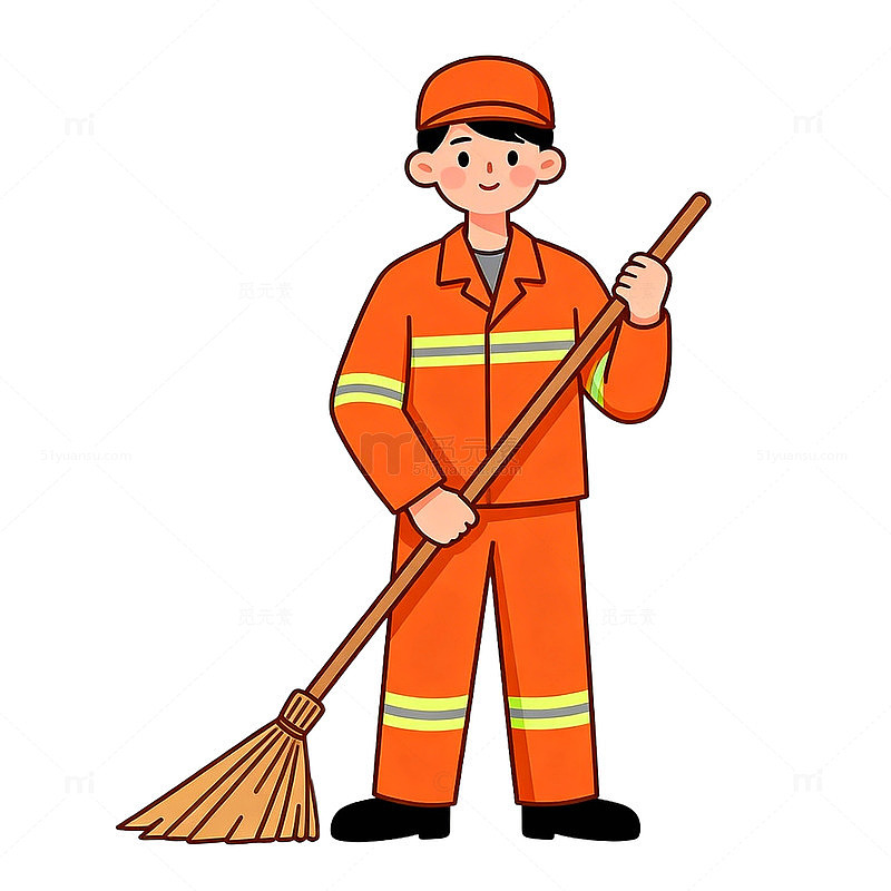 卡通清洁工形象设计