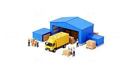 微型物流仓库模型