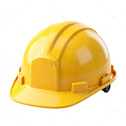 黄色安全帽建筑工人装备