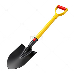 黄色手柄铲子园艺工具图片
