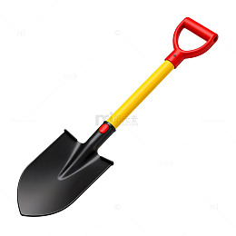 卡通风格园艺铲矢量素材