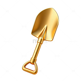 金色铲子实用工具