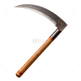 复古镰刀农具实物图