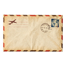 复古风格航空信封图片