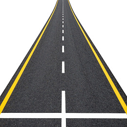 笔直公路延伸至远方图片