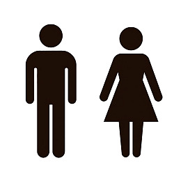 男女公共卫生间标识符号