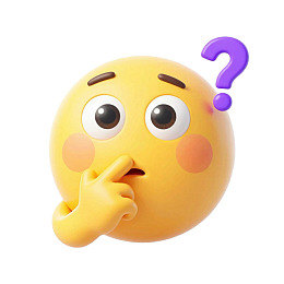 黄色思考表情困惑思考