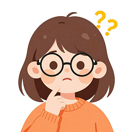 戴眼镜的女孩思考中图片