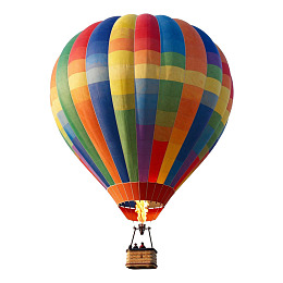 多彩热气球升空图片