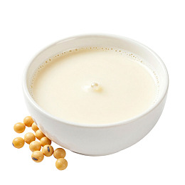 一碗豆浆配黄豆图片