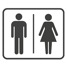 男女公共卫生间标识图片