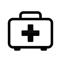 简洁风格急救箱图标设计素材