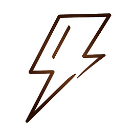 闪电符号线条图标图片
