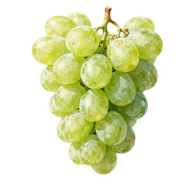 新鲜绿色葡萄特写图片