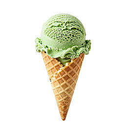 抹茶冰淇淋甜筒图片