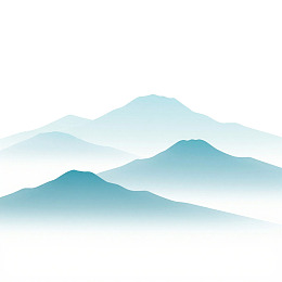 淡蓝色山峦叠影背景图片