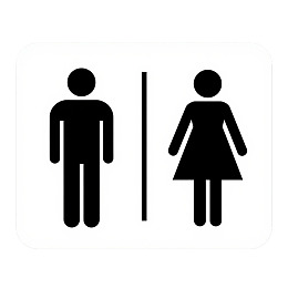 男女公共卫生间标识符号