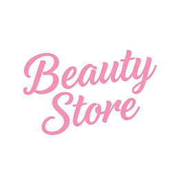 粉色手写体美妆店标志