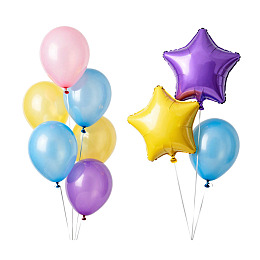 彩色气球组合节日装饰