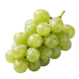 新鲜绿色葡萄特写图片