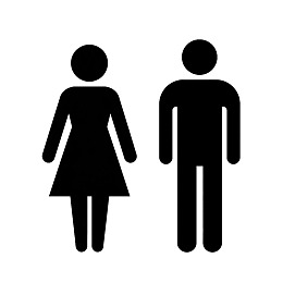 男女通用卫生间标识符号