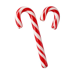 两根红白条纹拐杖糖图片