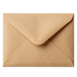 一张棕色纸质信封的特写