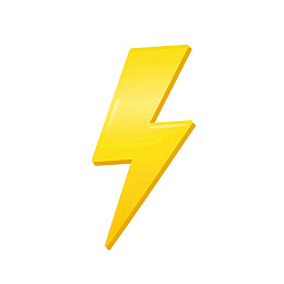 黄色闪电图标图片