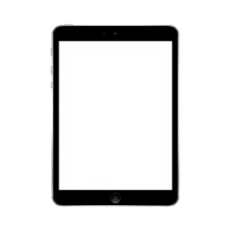 黑色平板电脑空白屏幕展示