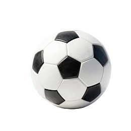 黑白经典足球球体特写