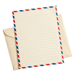 复古风格信纸与信封图片