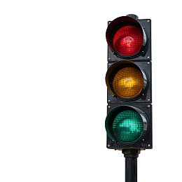 红黄绿三色交通信号灯