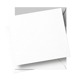 白色卡片与信封的简洁组合