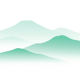 淡绿色渐变山峦背景图