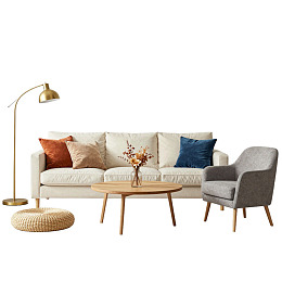 现代简约客厅家具组合