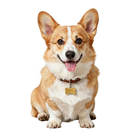 柯基犬吐舌微笑图片