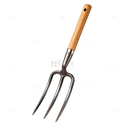 简约风格农用叉子工具插画