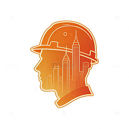 城市头像剪影图标设计