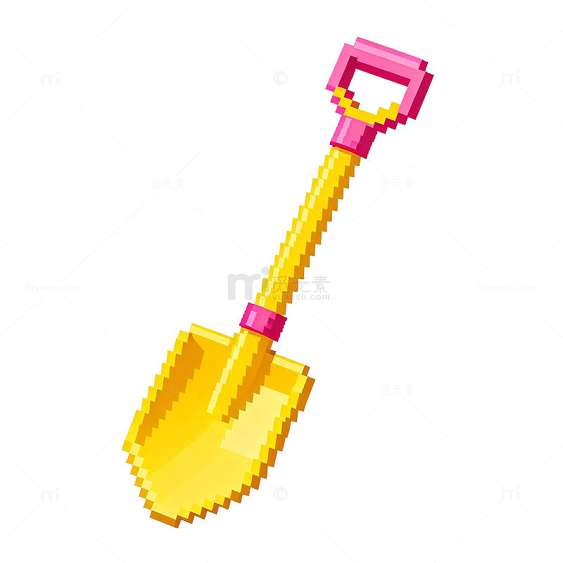 像素风铲子图标设计元素