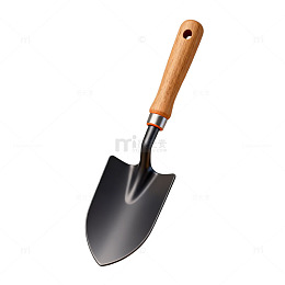 写实风园艺铲工具插画