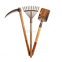 复古园艺工具组合
