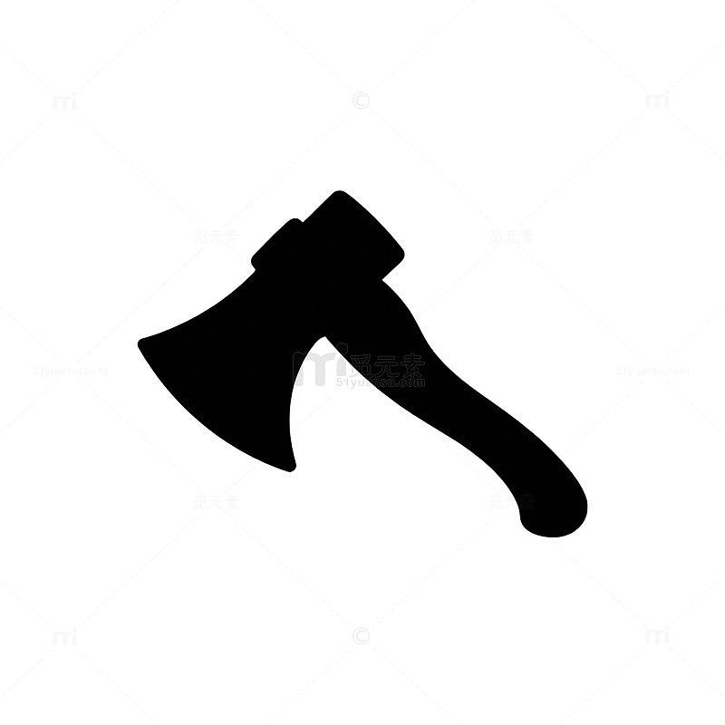 简约斧头图标设计