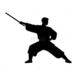 武术人物剪影