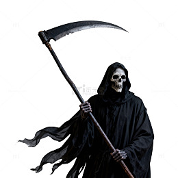 黑暗死神手持镰刀