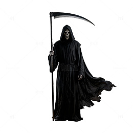 恐怖死神形象剪影图片