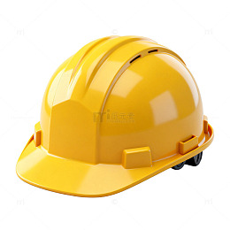 安全帽工程建筑黄色实物展示