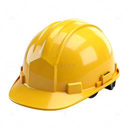 黄色安全帽建筑工人专用