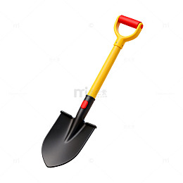 简约实用铲子插画