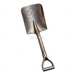 古铜色铲子工具