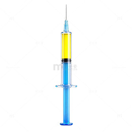 医疗注射器矢量图